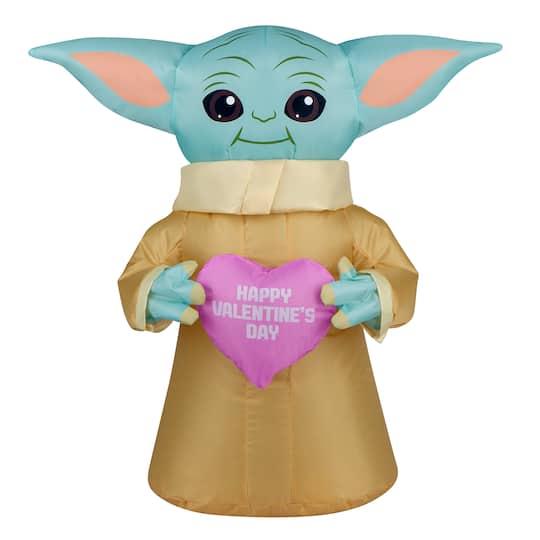 20&#x22; LED Inflatable Valentine&#x27;s Baby Yoda